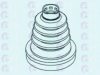 ERT 500407T Bellow Set, drive shaft